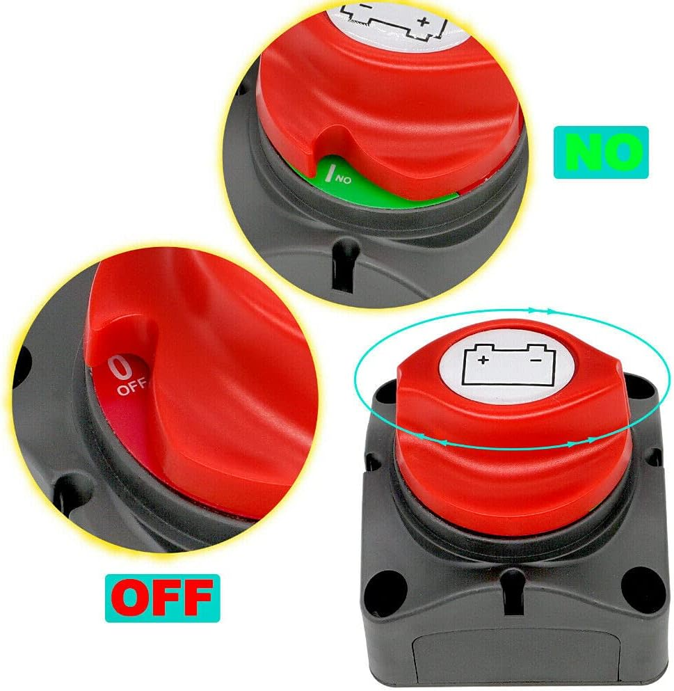 12V/24V/48V Battery Master Disconnect Switch Boat Marine Caravan Isolator On/Off image number 2