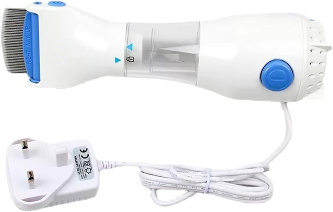 Electric Vacuum Comb for Lice Removal - Pet and Hair Treatment, Nit Free Comb with Lice Catcher image number 3