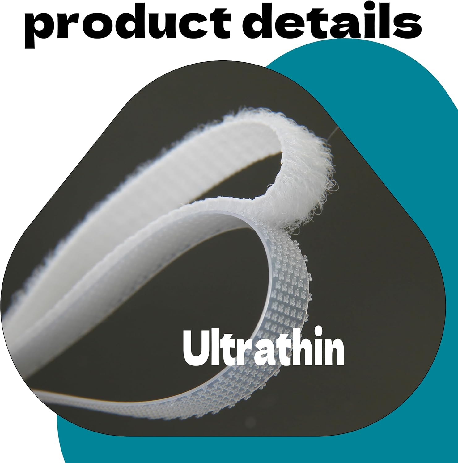 Zhooooonglf Extremely Thin and Soft Strong Doll Clothes Hook and Loop Tape Fasteners 3M X 6Mm about Sewing Type Back without Adhesive Doll Clothing Accessories image number 3