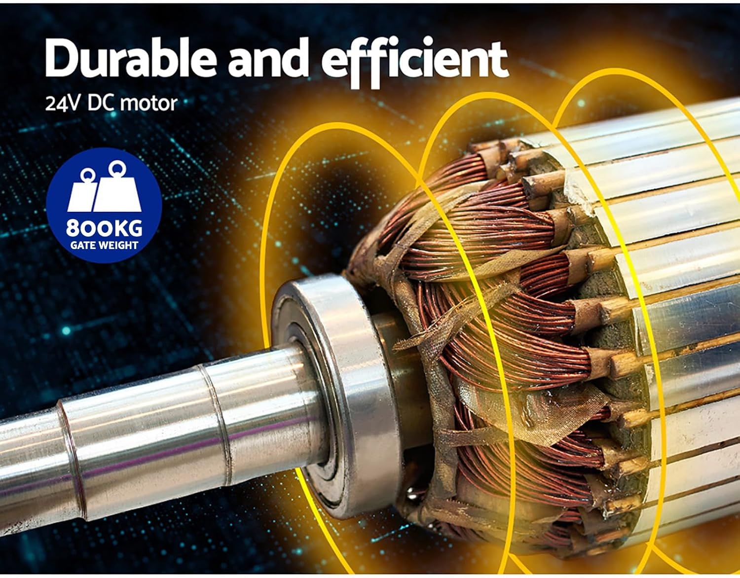 Automatic Electric Gate Opener Double Swing Remote Control Kit image number 3