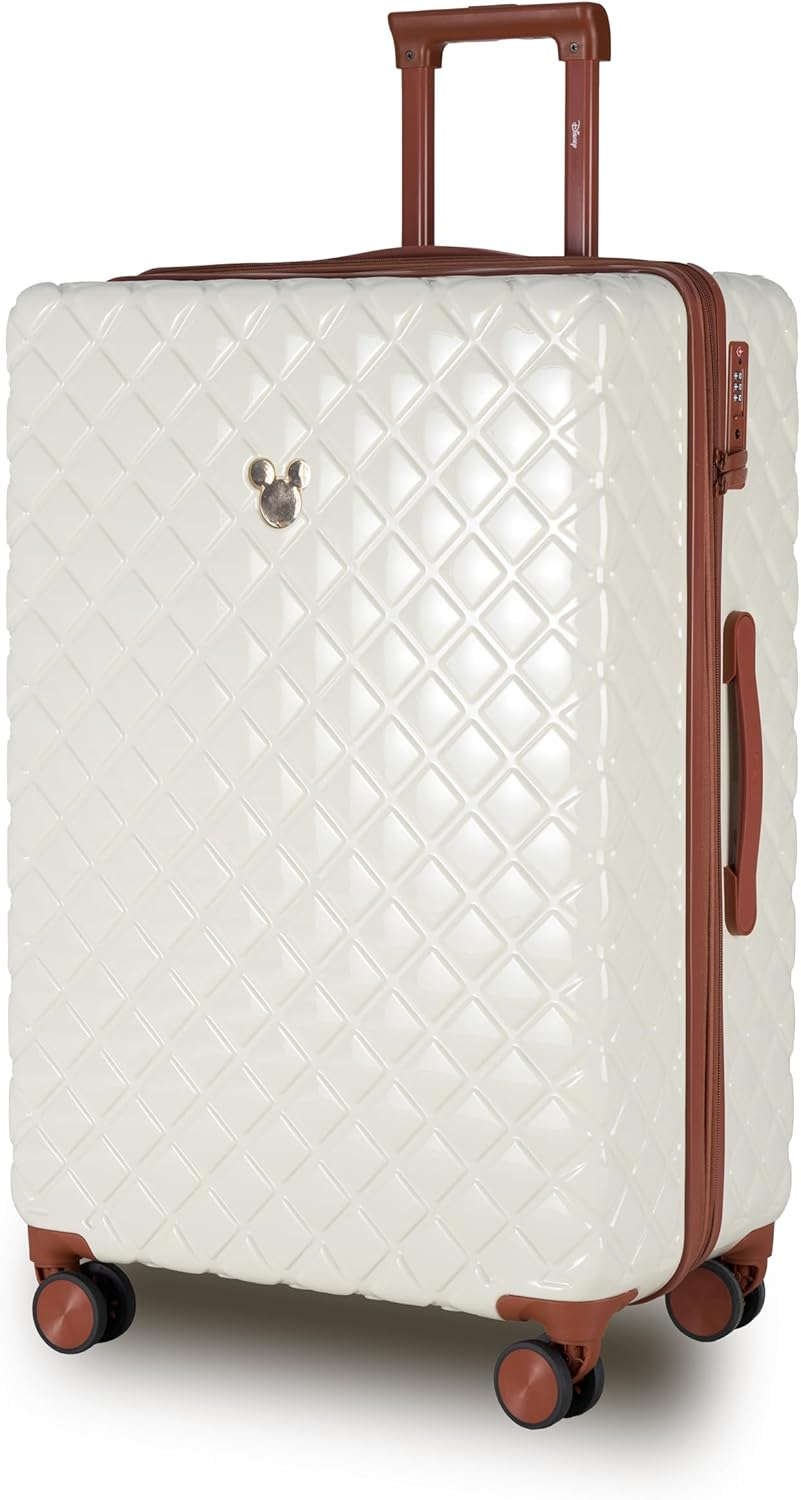 DISNEY Mickey 76CM Trolley CASE- Ivory/Tan Suitcase, Ivory/Tan image number 2