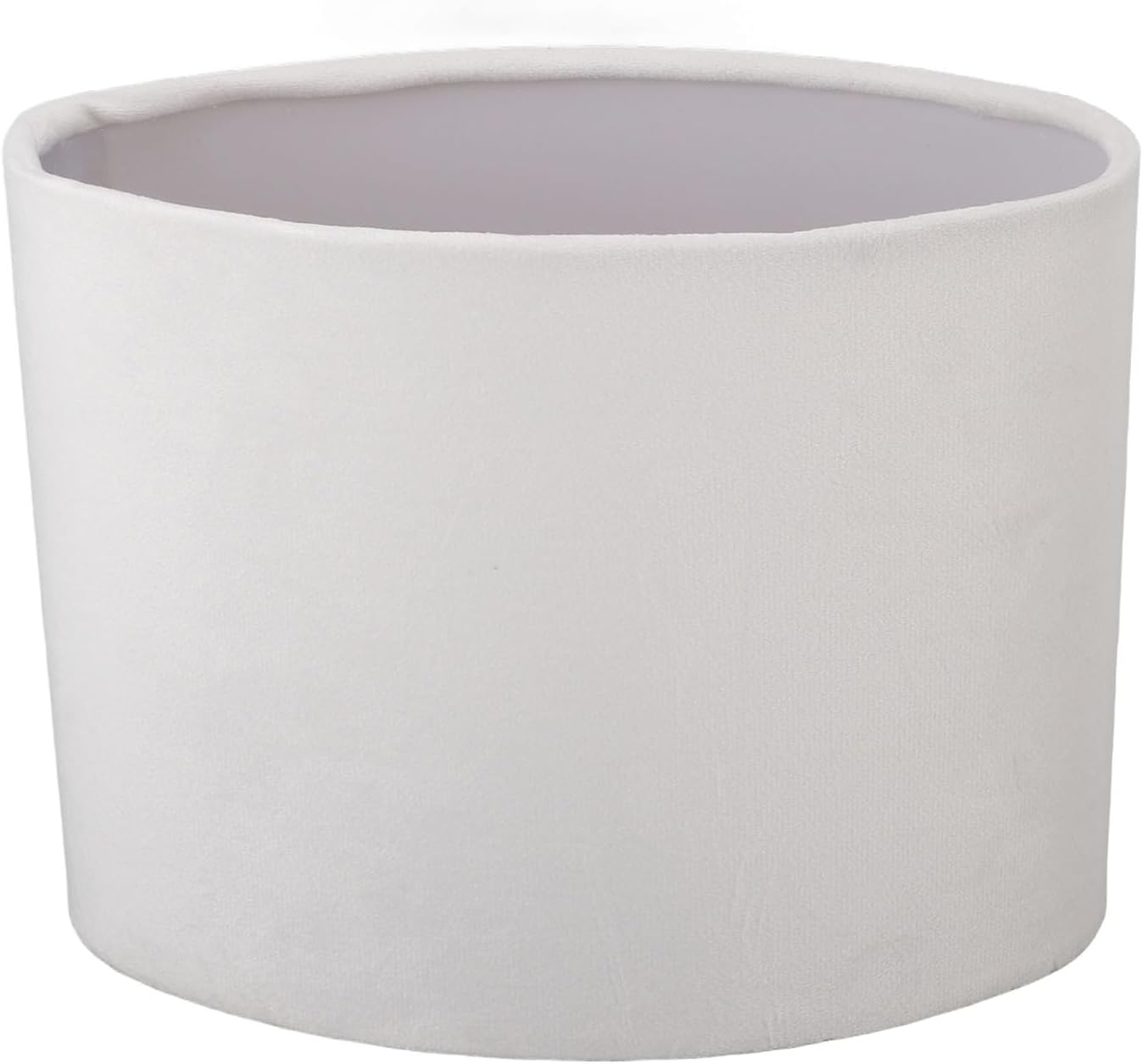 Phefop Decorative Oval Lamp Shade Cloth Lampshade, Soft Light for Eyes, Rustproof and Sturdy Material for Floor Lamp, Easy Install, Modern Style (White) - Gold image number 5