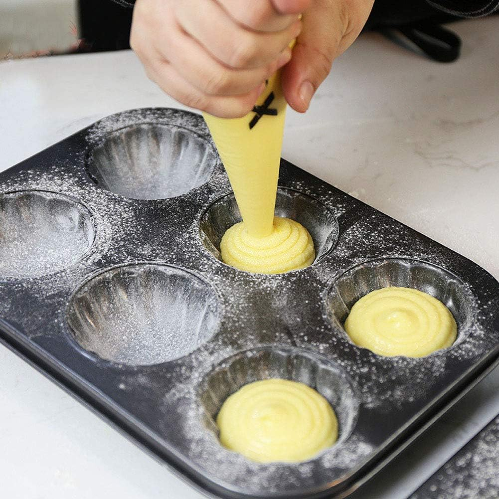 Mold Cake Pan for Madeleine, ZEENEEK 12-Cavity Non-Stick Spherical Shell Madeline Bakeware for Oven Baking - 2 Pack image number 5