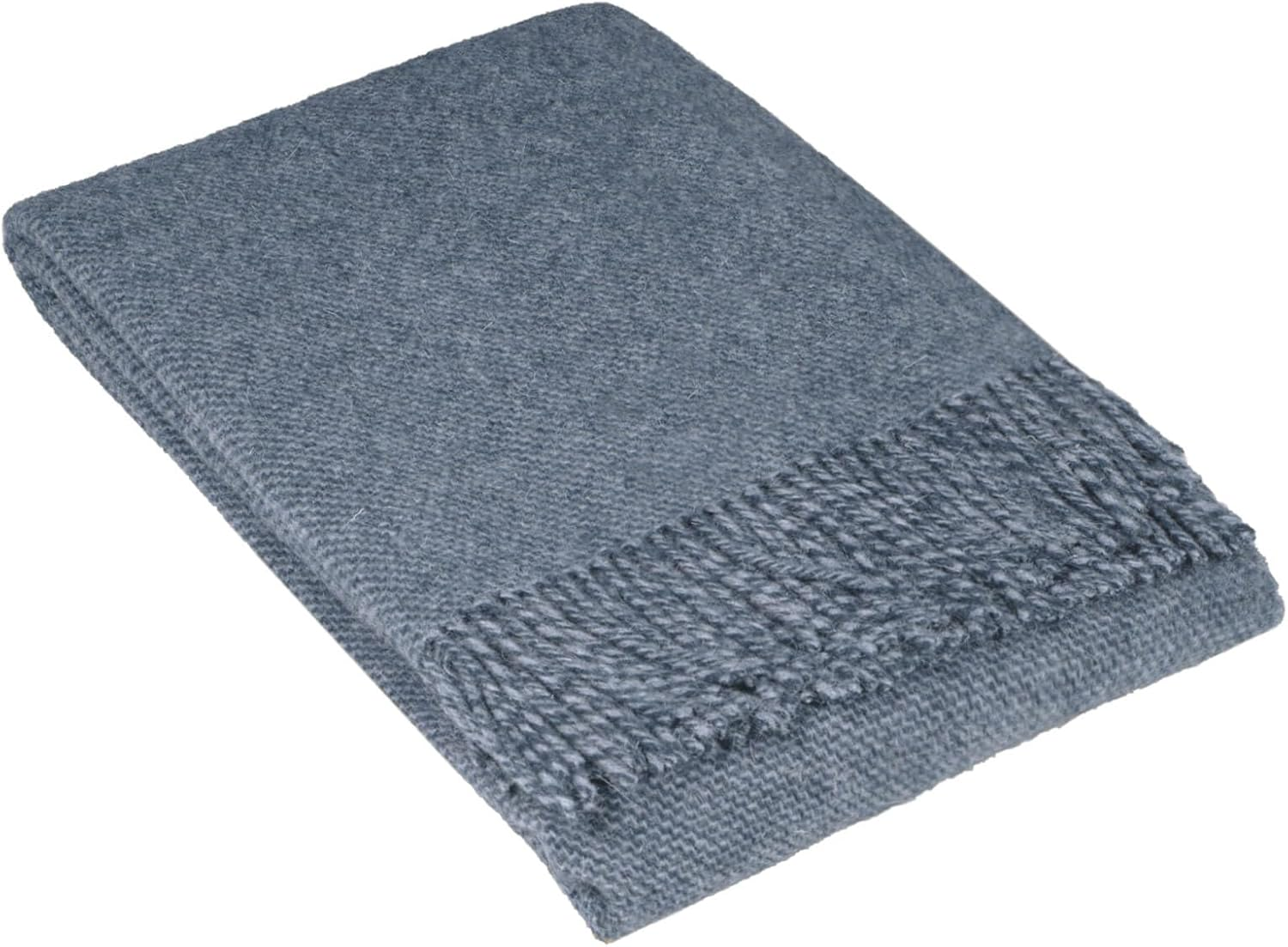 Codu Merino Wool and Cashmere Chiswick Throw Rug, Charcoal image number 2
