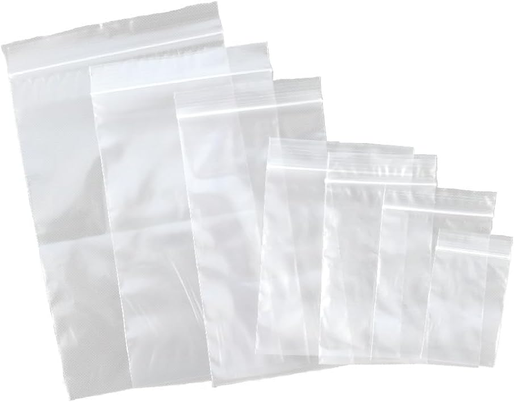 Ozchillon 100 to 500Pcs Bulk Resealable Zip Lock Bags &ndash; Clear Plastic Packaging Pouches for Jewellery, Food, Parts, Lollies &ndash; Multiple Sizes & Thicknesses (500, 9X13Cm) image number 1