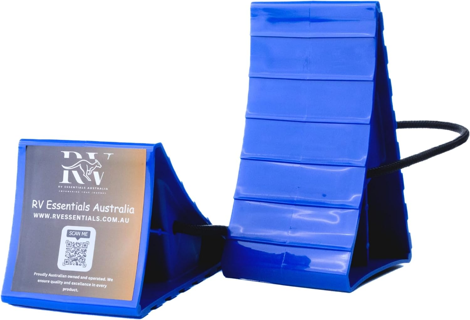 Wheel Chocks with Rope Coachworks Wheels RV Camper Strong Safety-Car Chocks, Tire Chocks, Trailer Solid Heavy Duty Wheel Chocks, Caravan Jockey Wheel Chock, Jockey Wheel Dock image number 1