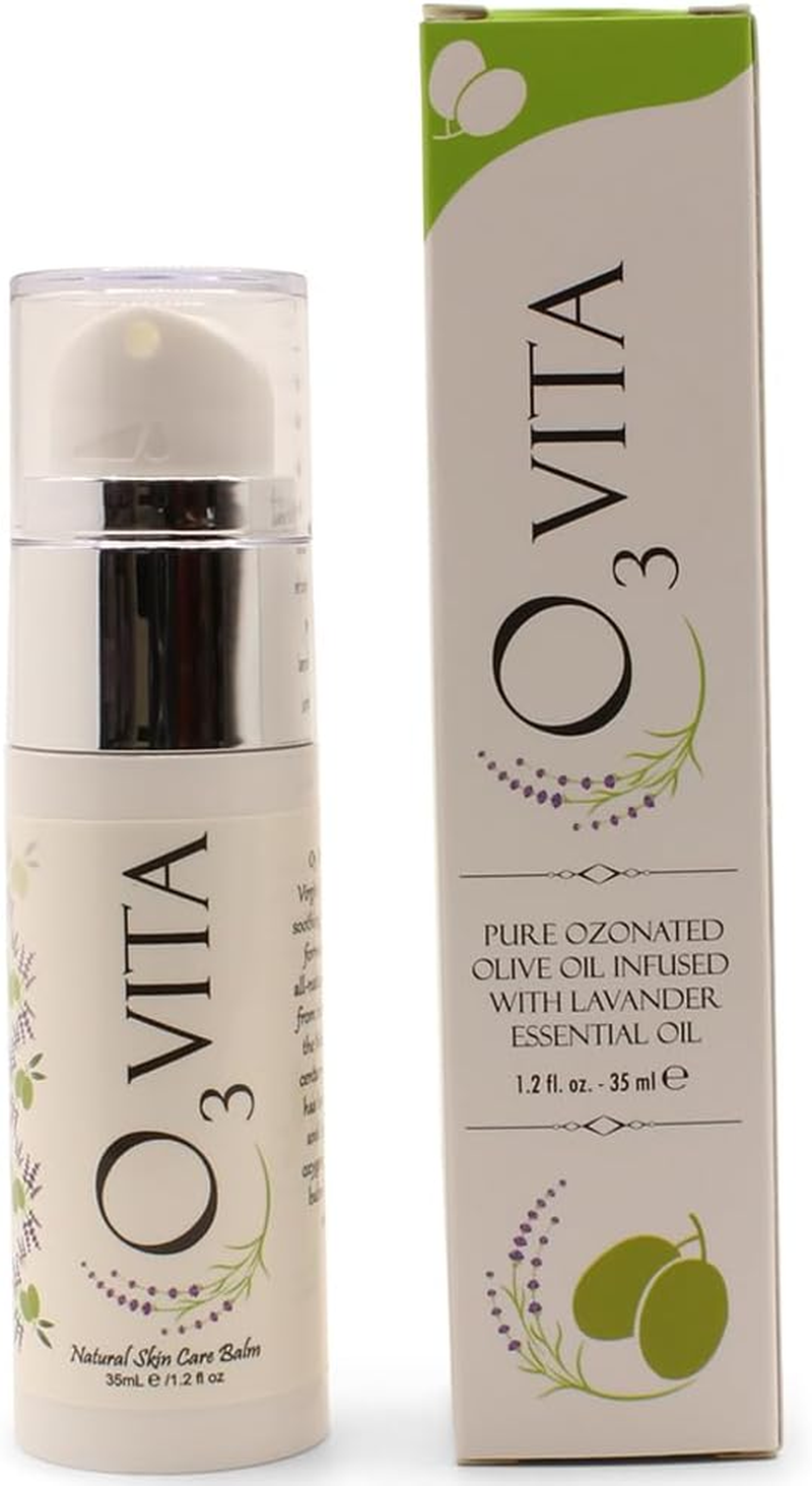 O3 Vita 35Ml Pure Ozonated Extra Virgin Olive Oil & Lavender Oil Blend for Moisturising and Soothing Dry Skin