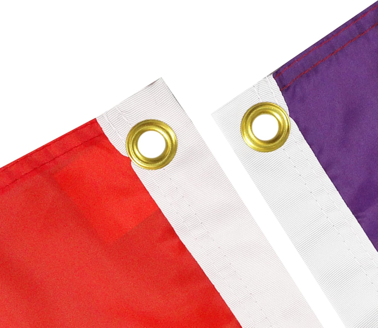 Rainbow Pace Letter Flag 2' X 3' - Peace Flags 60 X 90 Cm - Banner 2X3 Ft - AZ FLAG