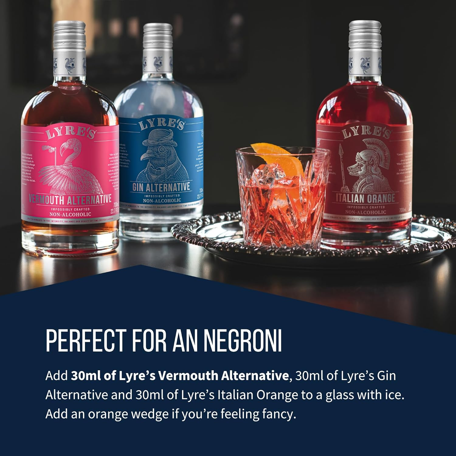 Lyre'S Non Alcoholic Vermouth Alternative, Award-Winning Aperitif Rosso for Zero Proof Negroni, Manhattan and Cocktails, Alcohol Free Sweet Vermouth (700Ml) image number 5