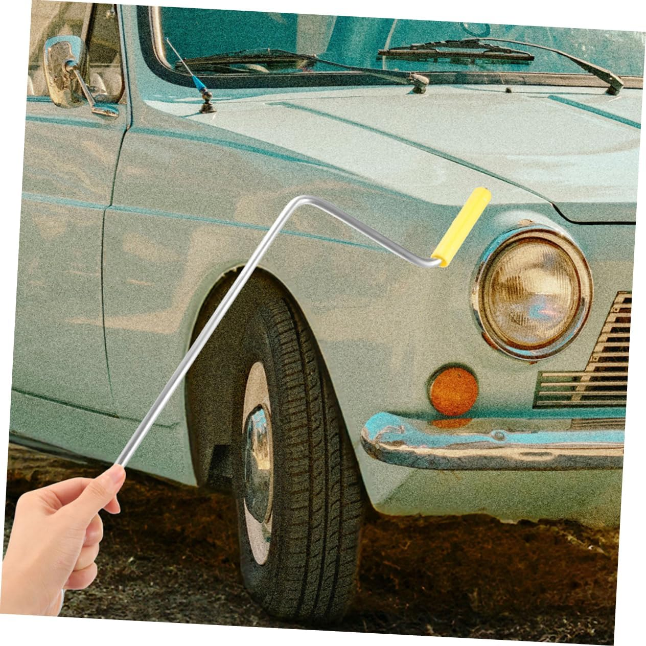 Yardenfun 2Pcs Tire Lifting Handle Automotive Jack Crank for Easy Vehicle Maintenance Compact Jack Tool for Novice Experienced Users for Trailers Car Repairs image number 5