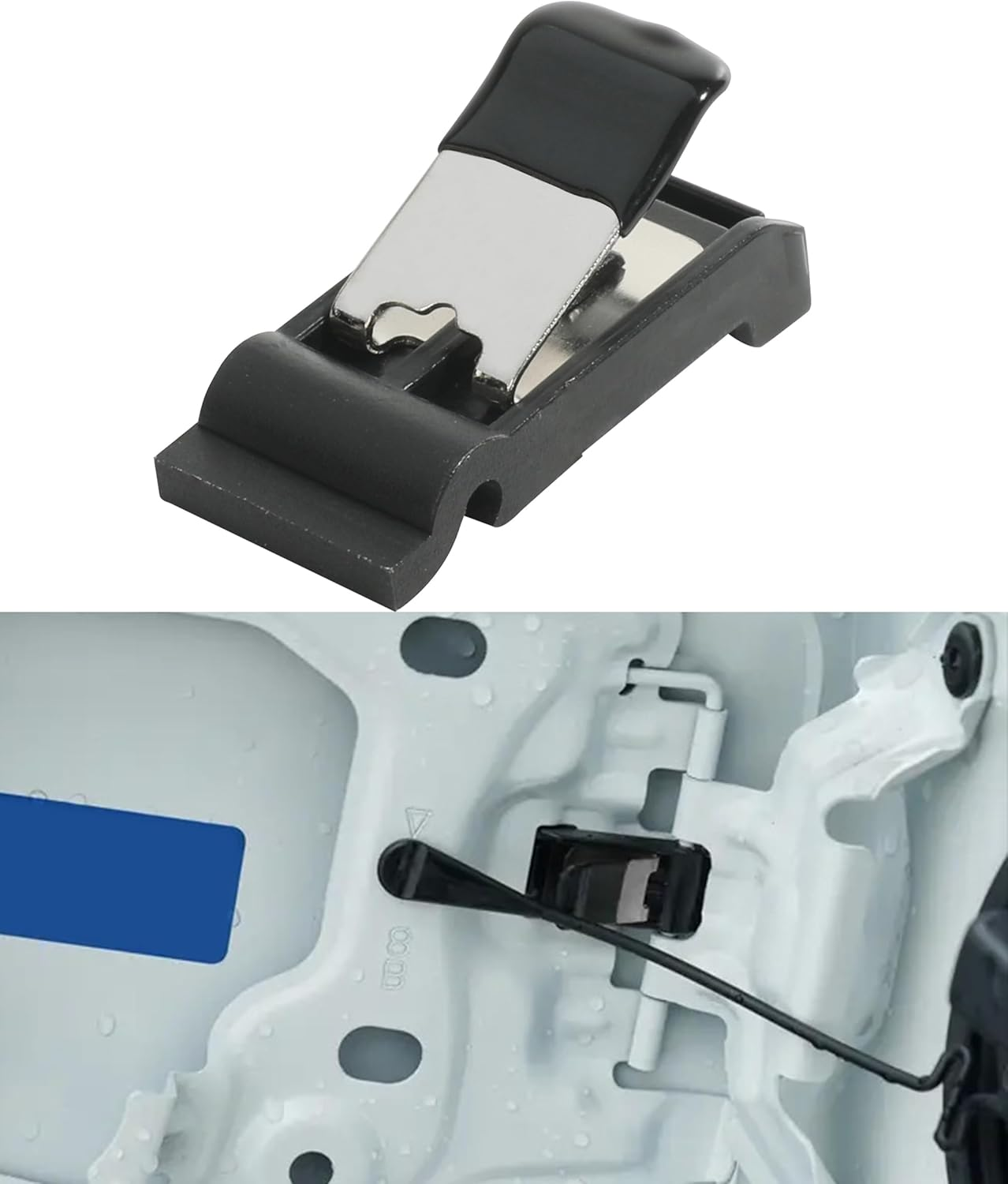 RACOONA Fuel Door Spring,Fuel Door Cover Release Spring,Fuel Door Spring Clip,Car Accessories Gas Tank Door Cover Spring Replacement,Compatible with ES250 LC500 Es300H ES350 GX470 LX570 image number 1