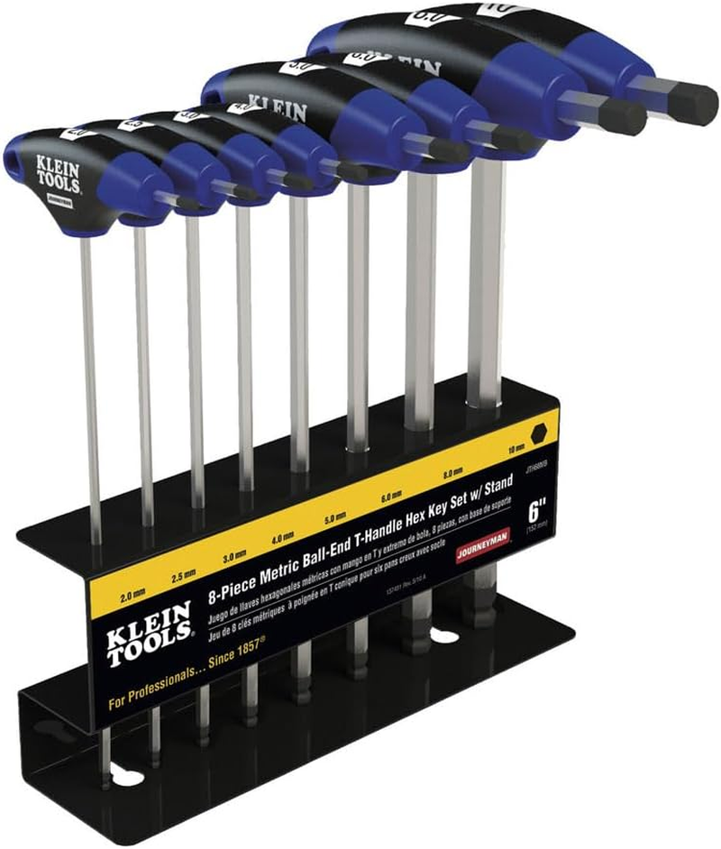 Klein Tools 6-Inch Metric Ball End T-Handle Set 8 Piece JTH68MB image number 4