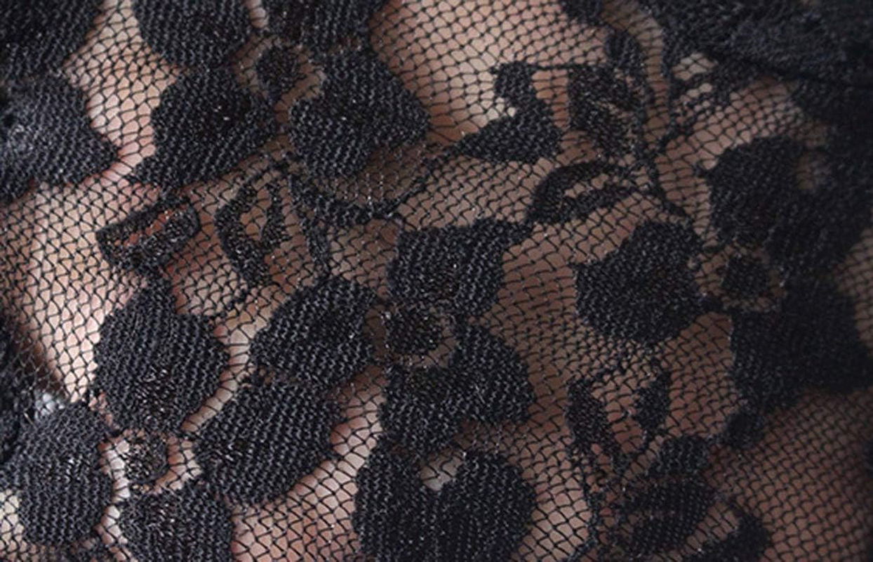 Seeksmile Women Short Bridal Wedding Lace Gloves - White image number 5