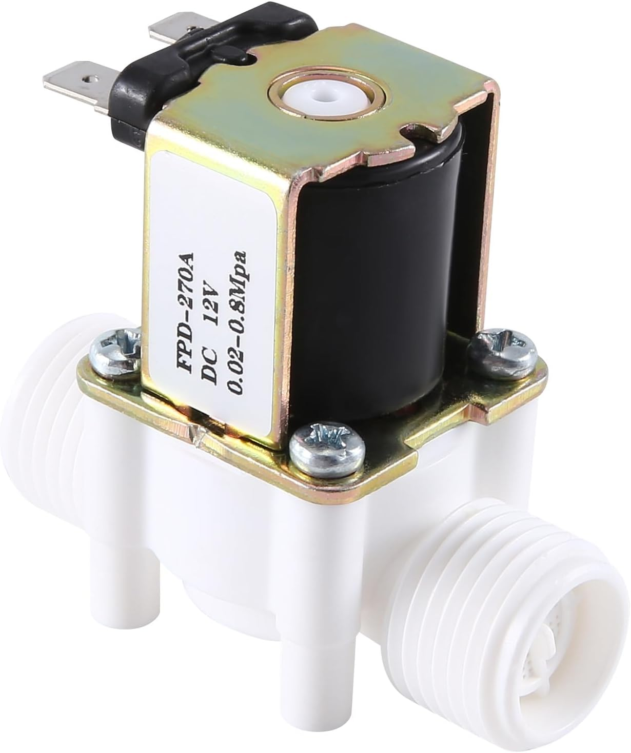 VENEKA Dc12V Normally Closed Water Solenoid Valve G1/2-Inch Plastic Electrical Solenoid Valve for Water Dispenser image number 3