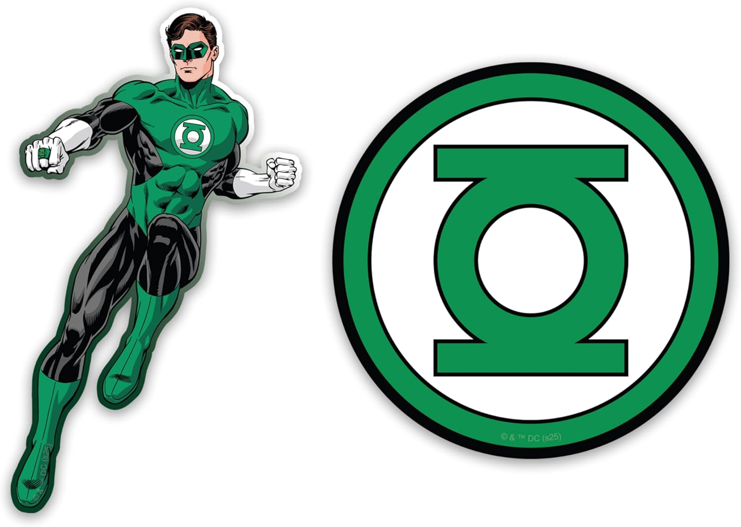 Elektroplate Officially Licensed DC Comics Green Lantern and Symbol Dynamic Decals | Premium Auto-Grade Weatherproof Vinyl Stickers for Car, Water Bottle, Phone & More| Made in the USA | Set of 2 image number 5