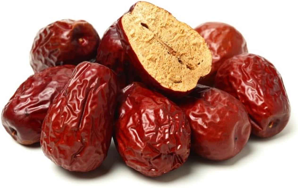 Heng Fai Sliced Dried Red Dates Ziziphus Jujuba | Organic Naturally Sweet Fruit for Tea, Soups, and Desserts | Rich in Fibre, Vitamins, and Antioxidants | Healthy Traditional Asian Food Ingredient 300G