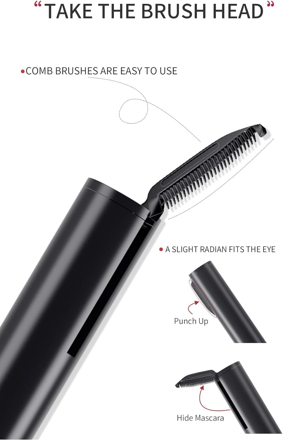 Black Mascara for Fine Short Lashes & Older Women, Ultimate Length & Definition, No Clumps Natural Curling Volumizing, Nourishes While Taking Care of Every Tiny Eyelash Formula for Mature Women image number 3