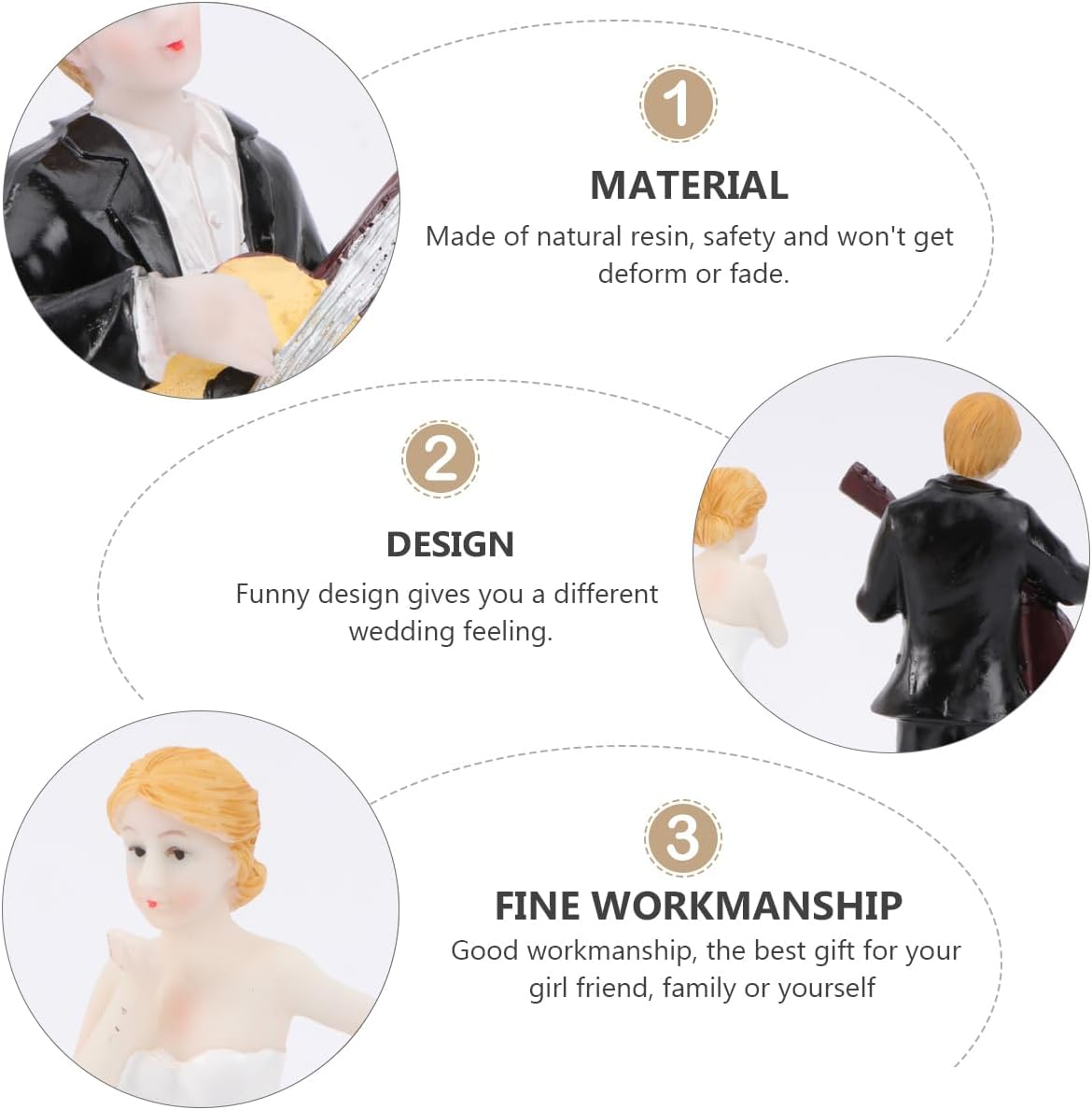 Wedding Cake Topper Resin Figures for Wedding Figure for Wedding Cake Wedding Couple Cake Topper Cake Topper Decor