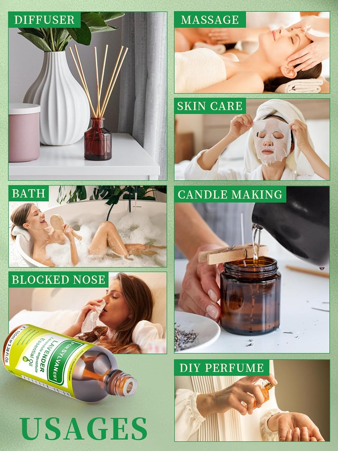 FORSYLVANEST Tea Tree Essential Oil 3.38FL Oz/100Ml, Therapeutic-Grade Aromatherapy Tea Tree Oil in Glass Bottle, 100% Pure and Natural for Diffusers Skin, Hair, Toenail Fungus image number 2