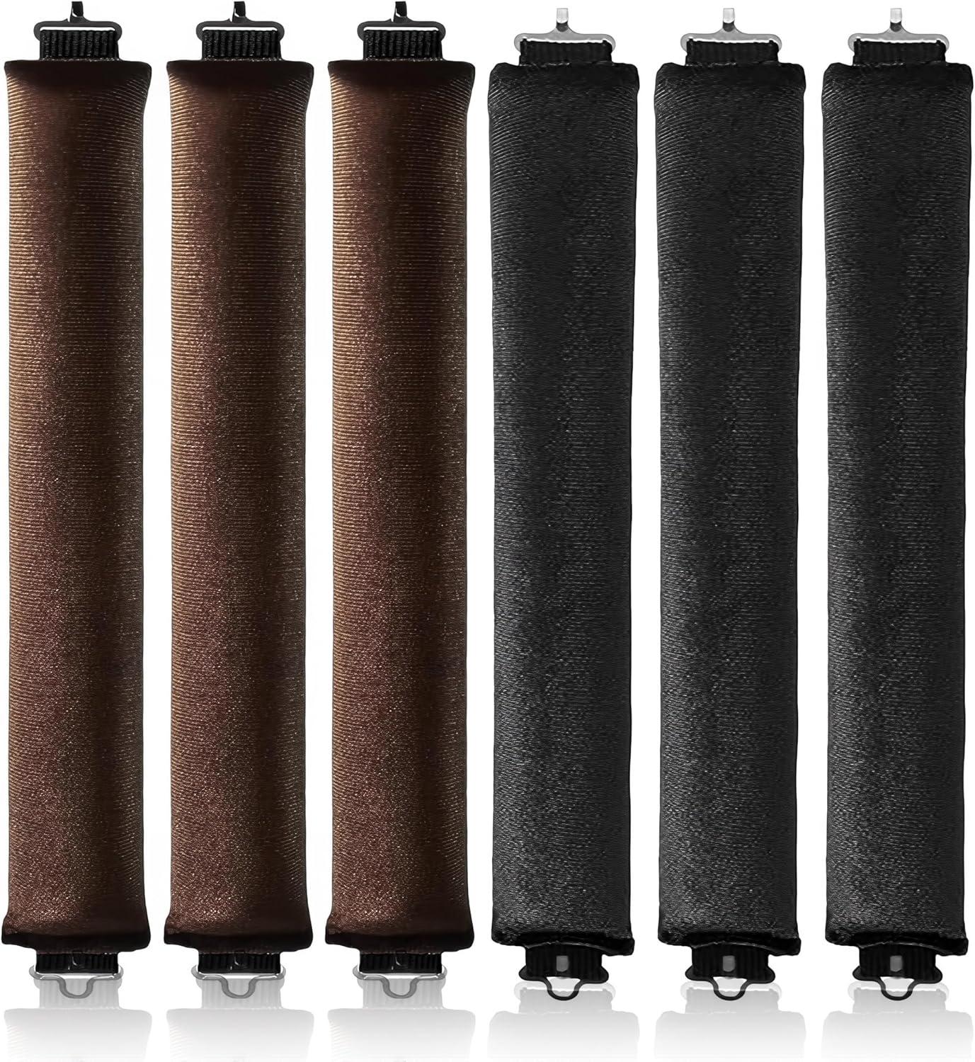 NHQZ Pack of 6 Hair Rollers Heatless Curls Overnight Curls for Medium Long Hair image number 1