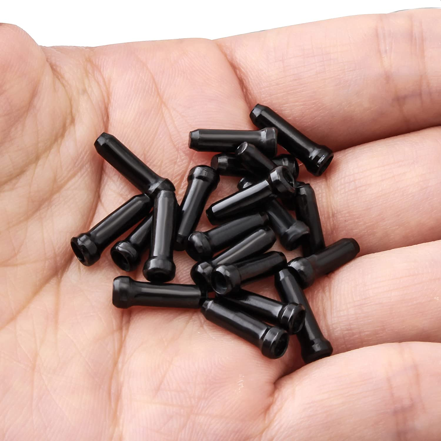 MUQZI Cable End Crimps, Bike Cable End Caps Bicycle Brake Tips Shifter Cable Ends Cap for MTB and Road Bike image number 2