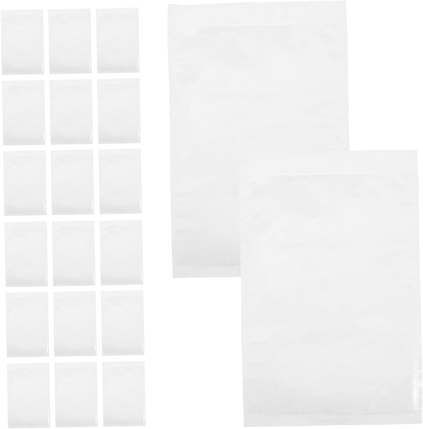 Anneome 100Pcs Self Sealing Shipping Pouches Window Self-Adhesive Packing List Envelopes for Documents Waterproof Mailing List Holder for Invoice image number 1