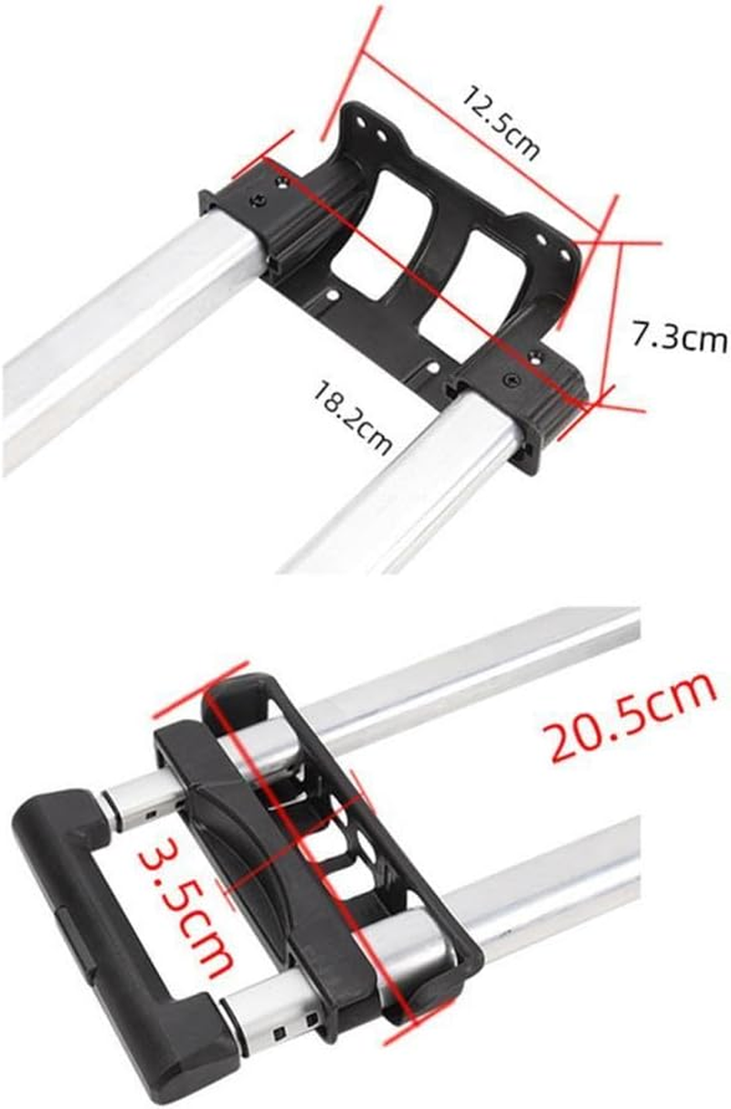 Luggage Telescopic Handle Replacement 37.5Inch Daily Usage Stylish Aluminum image number 5