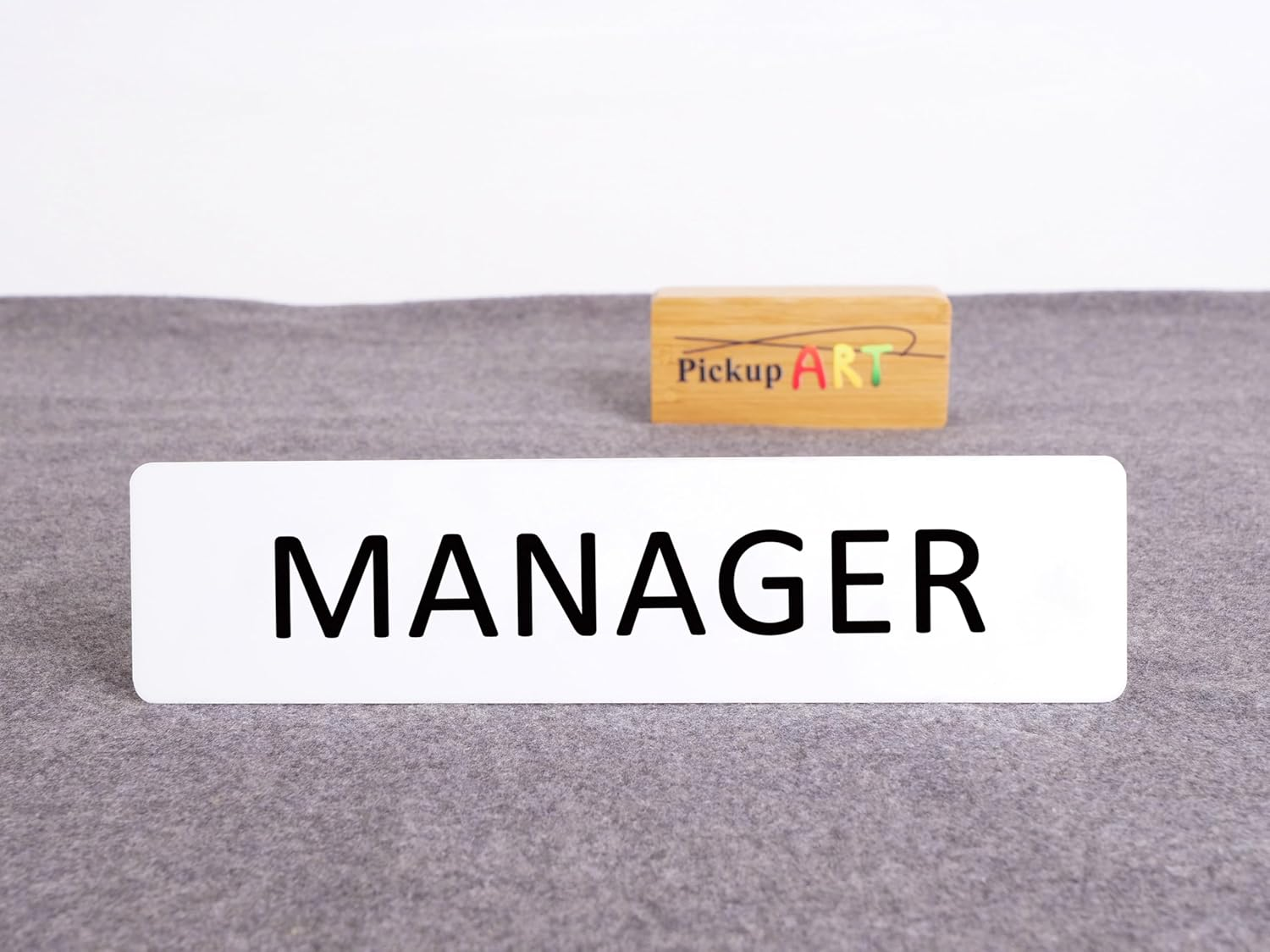 MANAGER Sign Self Adhesive Plaque Decal Door OFFICE SIGN DOOR SIGN (Style 3, 50X200Mm) image number 2