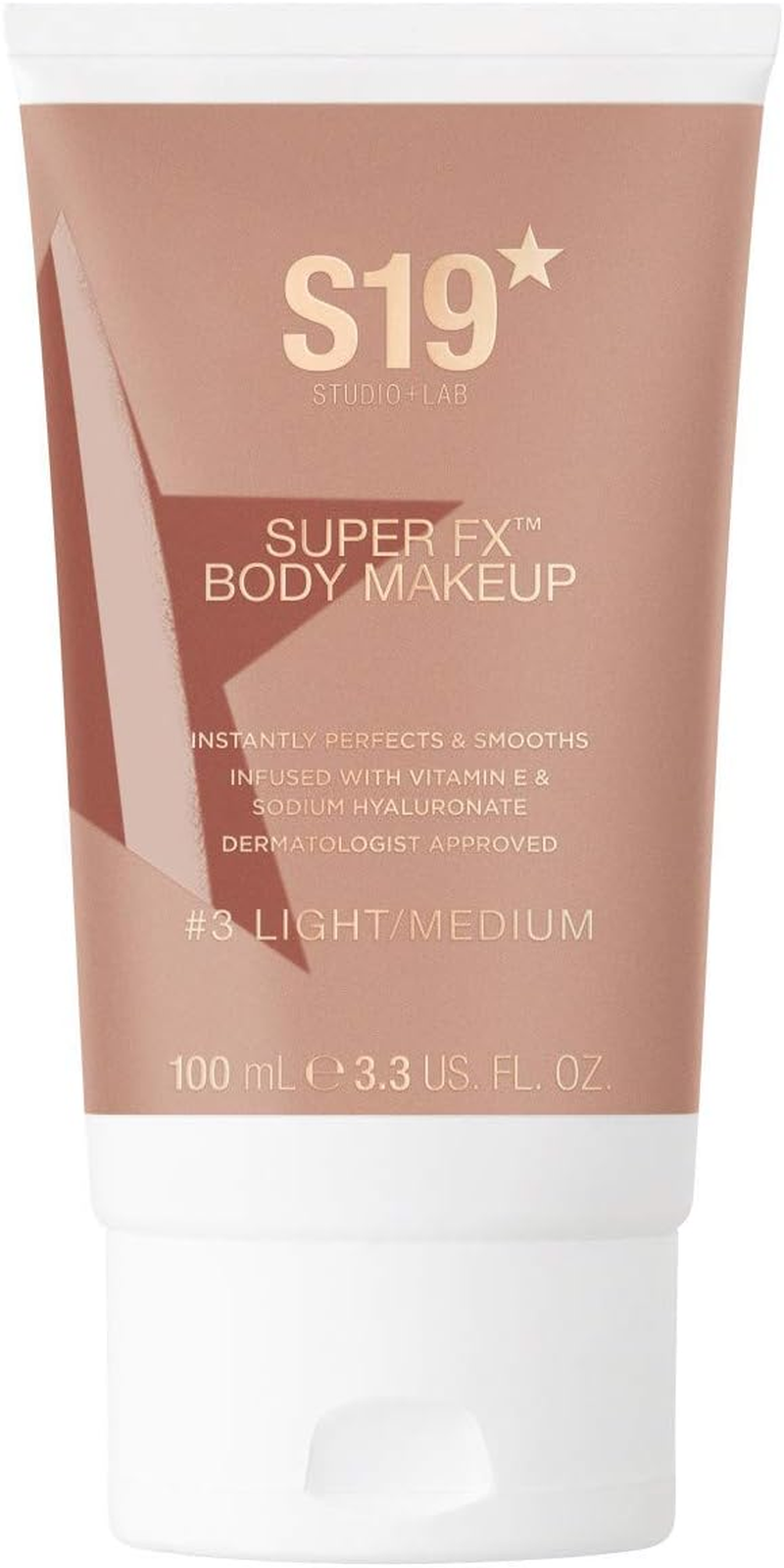 S19 STUDIO + LAB SUPER FX Body Makeup, LIGHT/MEDIUM - Smoothes & Evens Skin Tone & Texture, Hide Scars & Blemishes - 100Ml image number 5