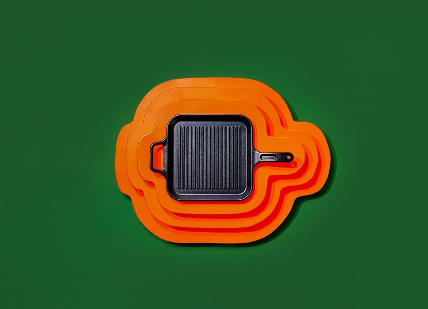 Lodge P12SGR3 12 Inch Square Cast Iron Grill Pan, Black image number 6