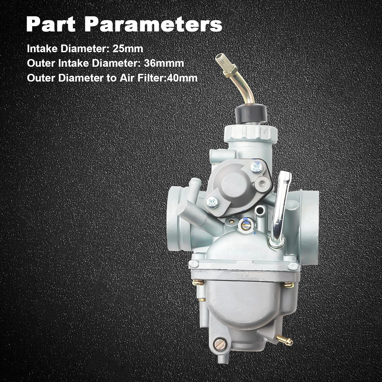 TTR125 Carburetor for Yamaha TTR125 TTR-125 Carb Carburetor 2000-2007 Yamaha Motorcycle TTR125LE TTR125 TTR125E TTR125L with Fuel Switch Valve Petcock image number 3