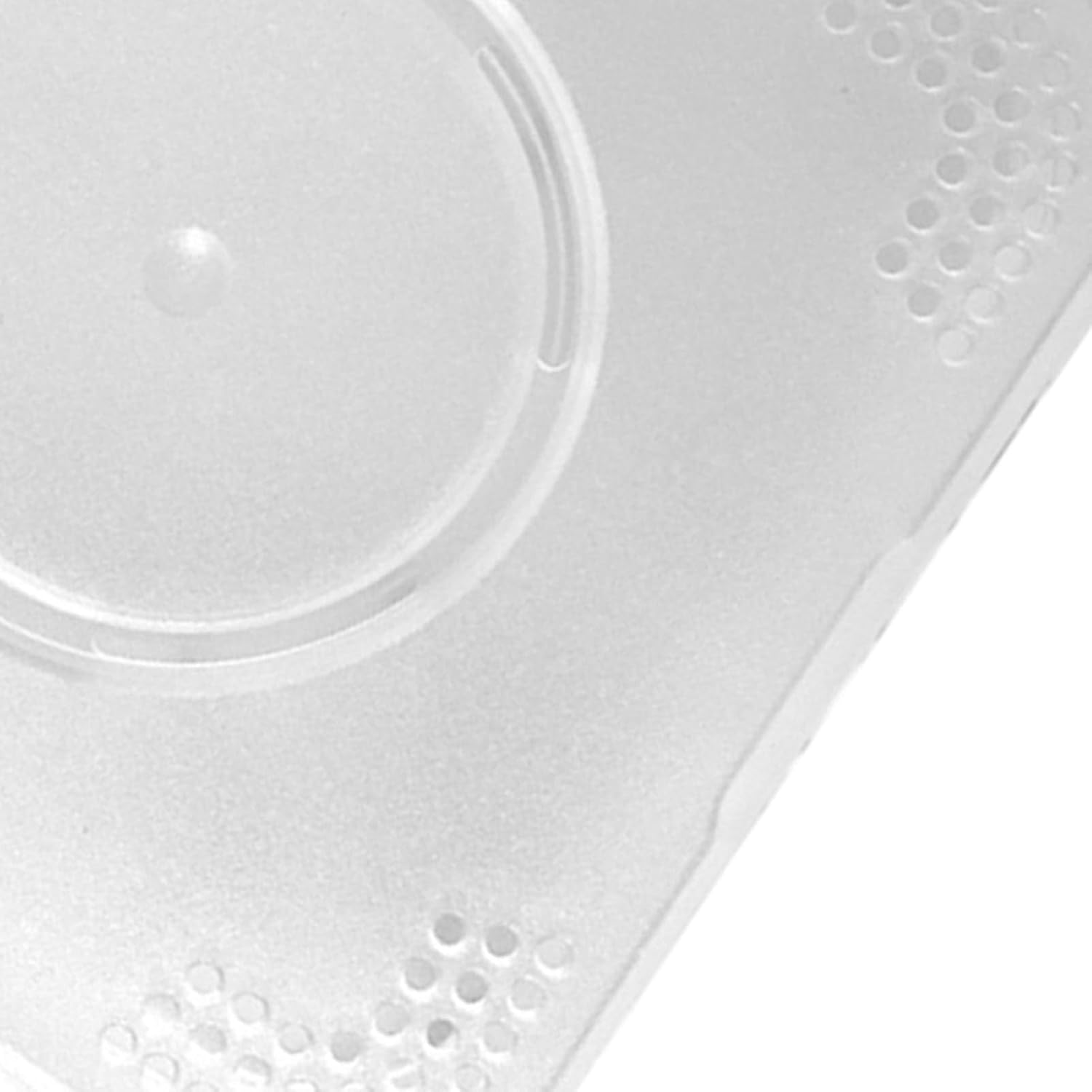 Makeup Puff Storage Box Portable Fashionable Breathable Container Case for Women Home Travel (Matte White)