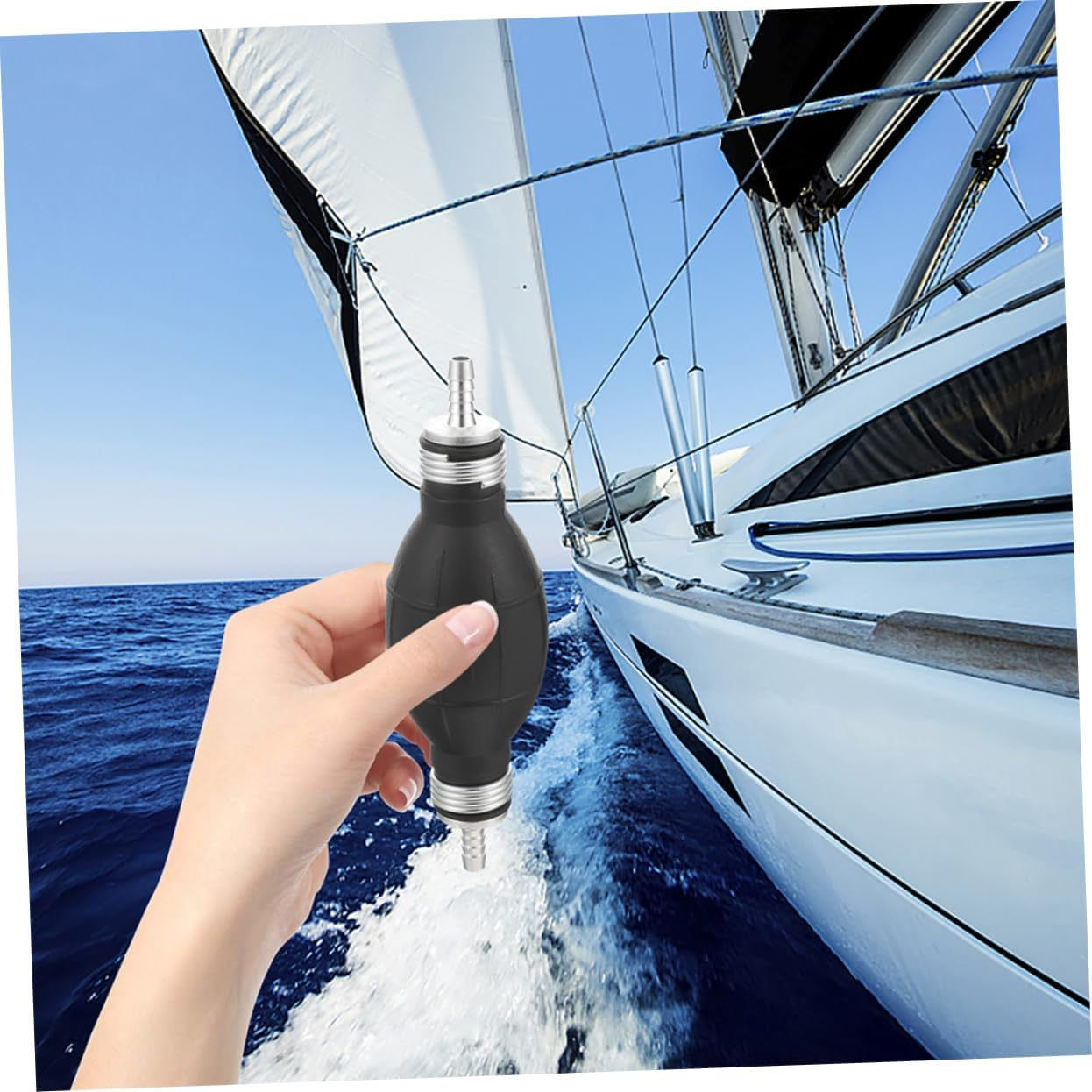 Hand Oil Pump Siphon Bulb for Engine Pumping Fuel Hand Pump Bulb Car Accessory image number 5