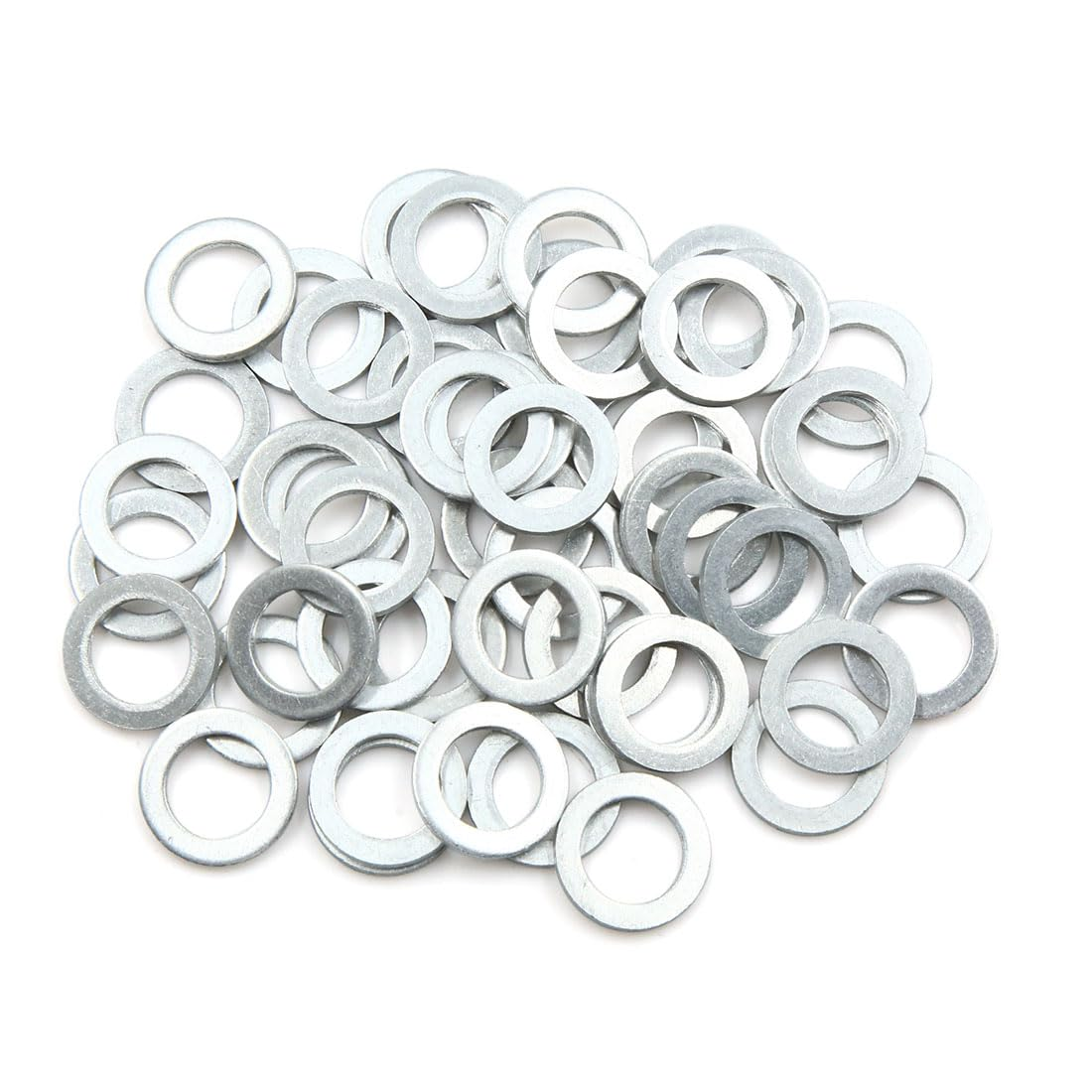 X AUTOHAUX 50Pcs Engine Oil Crush Washers Drain Plug Gaskets 12Mm ID. 19.7Mm OD. for Car image number 1