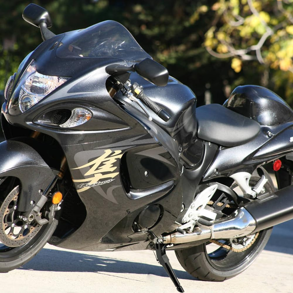 Motorcycle Kickstand, CNC Adjustable Side Stand Compatible with Suzuki GSX1300R Hayabusa 1999-2020 image number 1