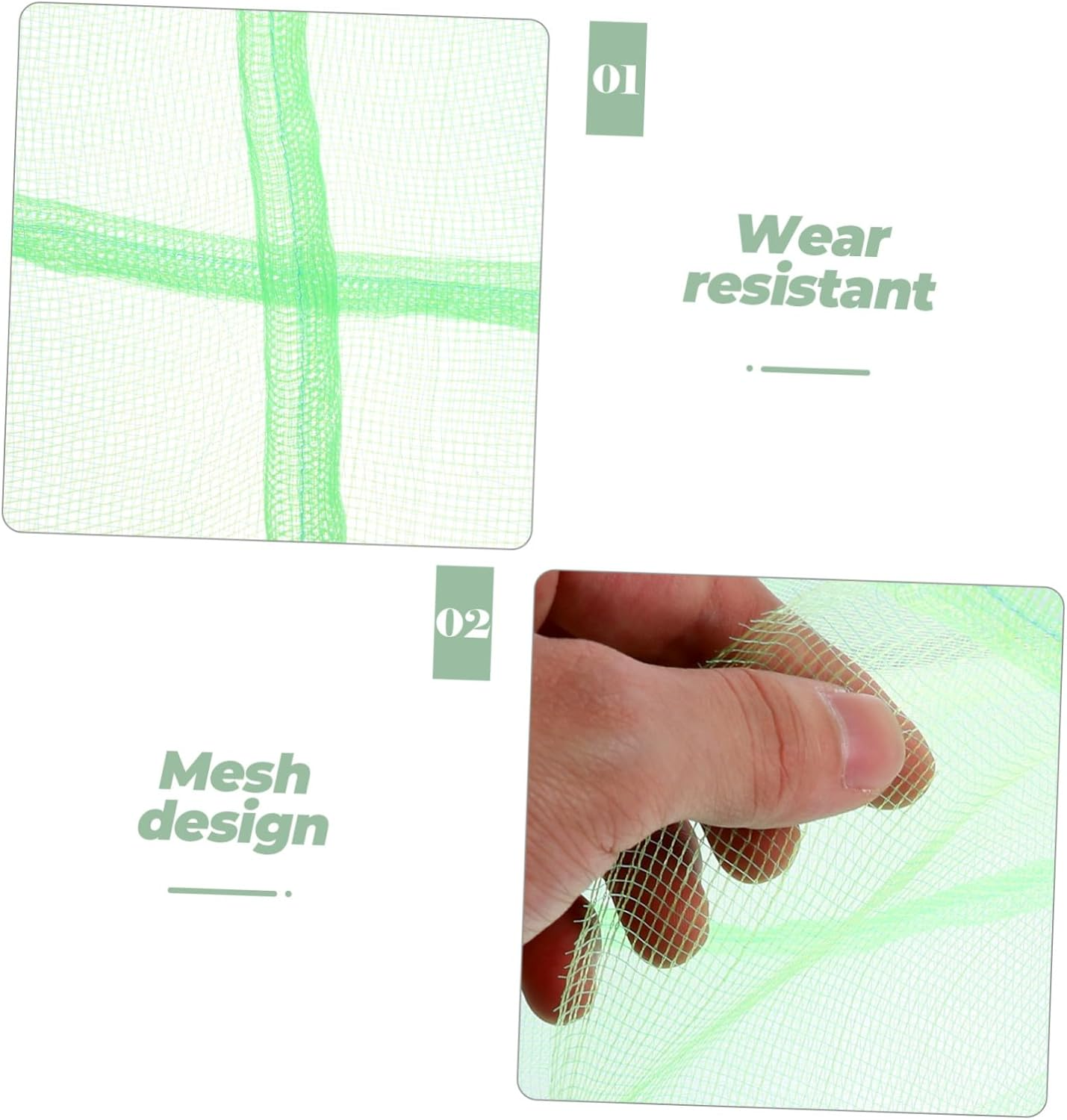 Balacoo 10Pcs Drawstring Crab Mesh Bags Outdoor Fishing Nets for Saltwater Crabbing Portable Multi-Use Pouches Easy-Clean Storage for Crabs and Fish image number 2