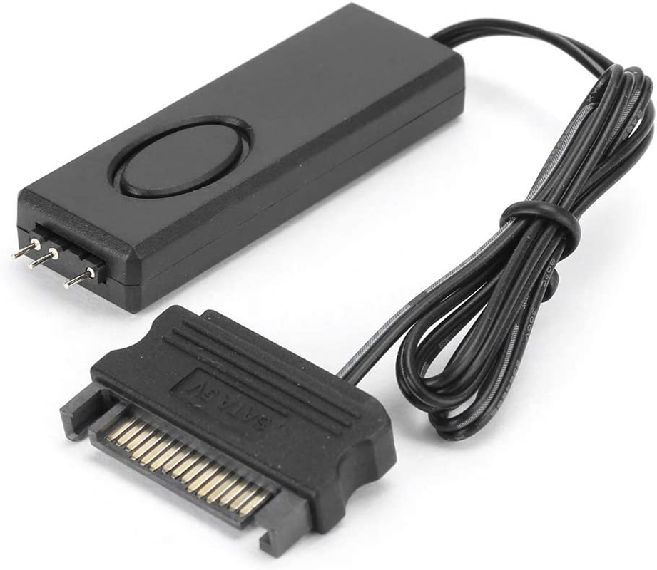 Desktop Computer ARGB Controller,Pin Power Remote Control for 3Pin 5V LED Lighting, RF Remote Control, 5V ARGB Equipment (Black) image number 6