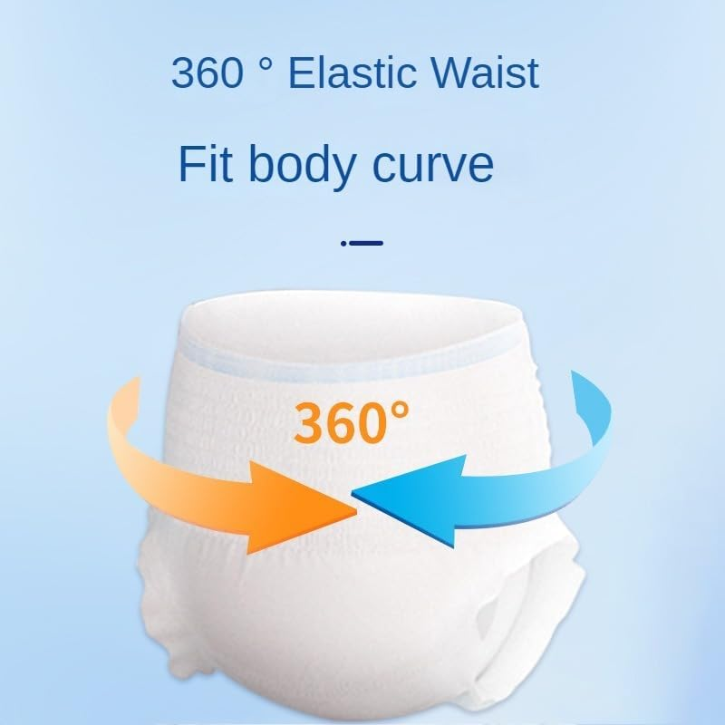 FOCLOVER Convenient Adult Diapers for Elderly with Urinary and Fecal Incontinence (XL, 10PCS) image number 2