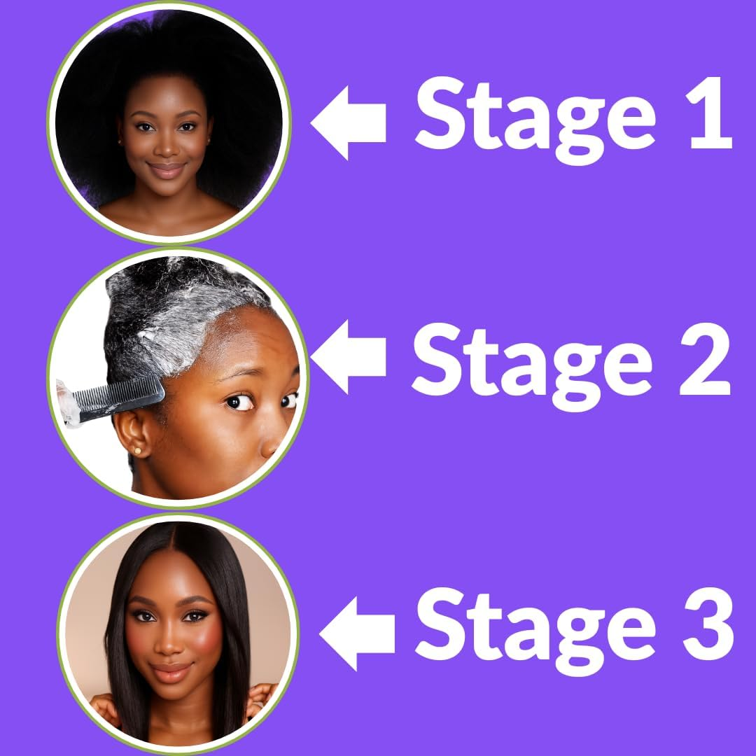 Kamakah Hair Relaxer Box Set - Comes with Comb and Shower Cap Suitable for Dark and Lovely Hair Relaxer Normal Hair | Achieve Gorgeous, Silky Hair at Home image number 1