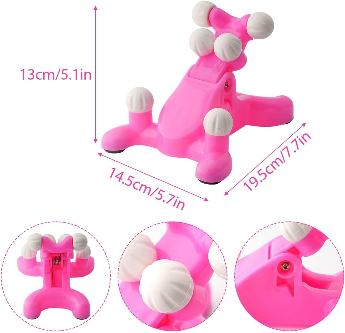 Tension Headache Relief Products, Cervical Traction for Neck Pain Relief, Massage Traction Pillow with 6 Trigger Point Therapy image number 4