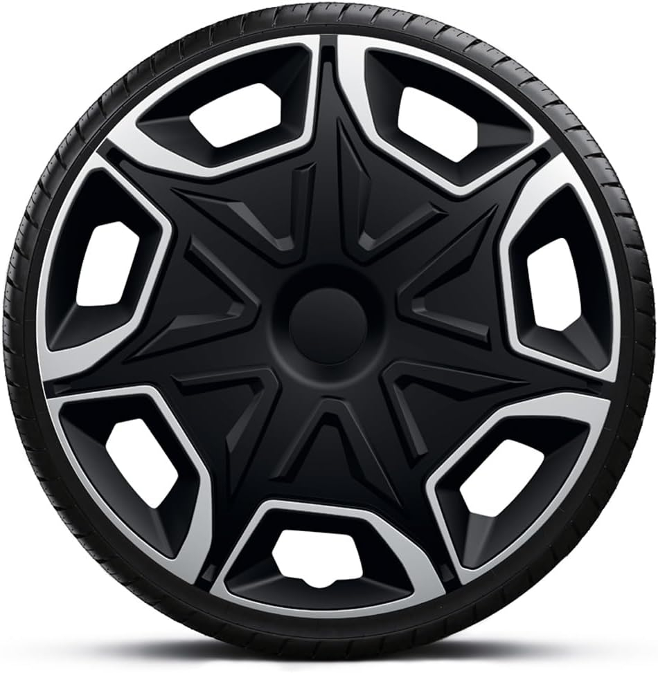AUTO-STYLE Autostyle Set Wheel Covers Blade 16-Inch Silver/Black