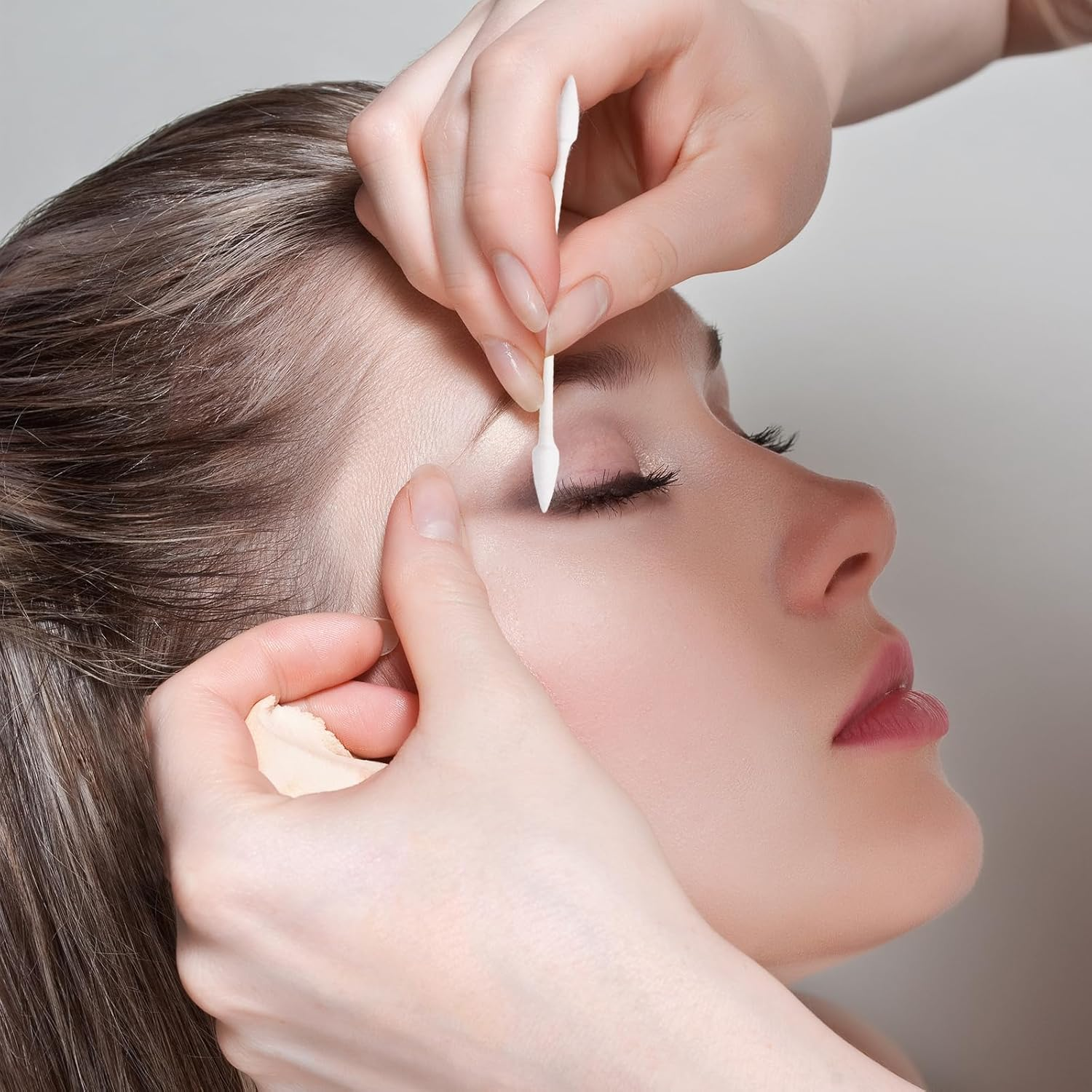 800 Pieces Cotton Swabs, Double Precision Tips with Paper Stick, 4 Packs, 200 Pieces 1 Pack (Double-Pointed Shape) image number 2