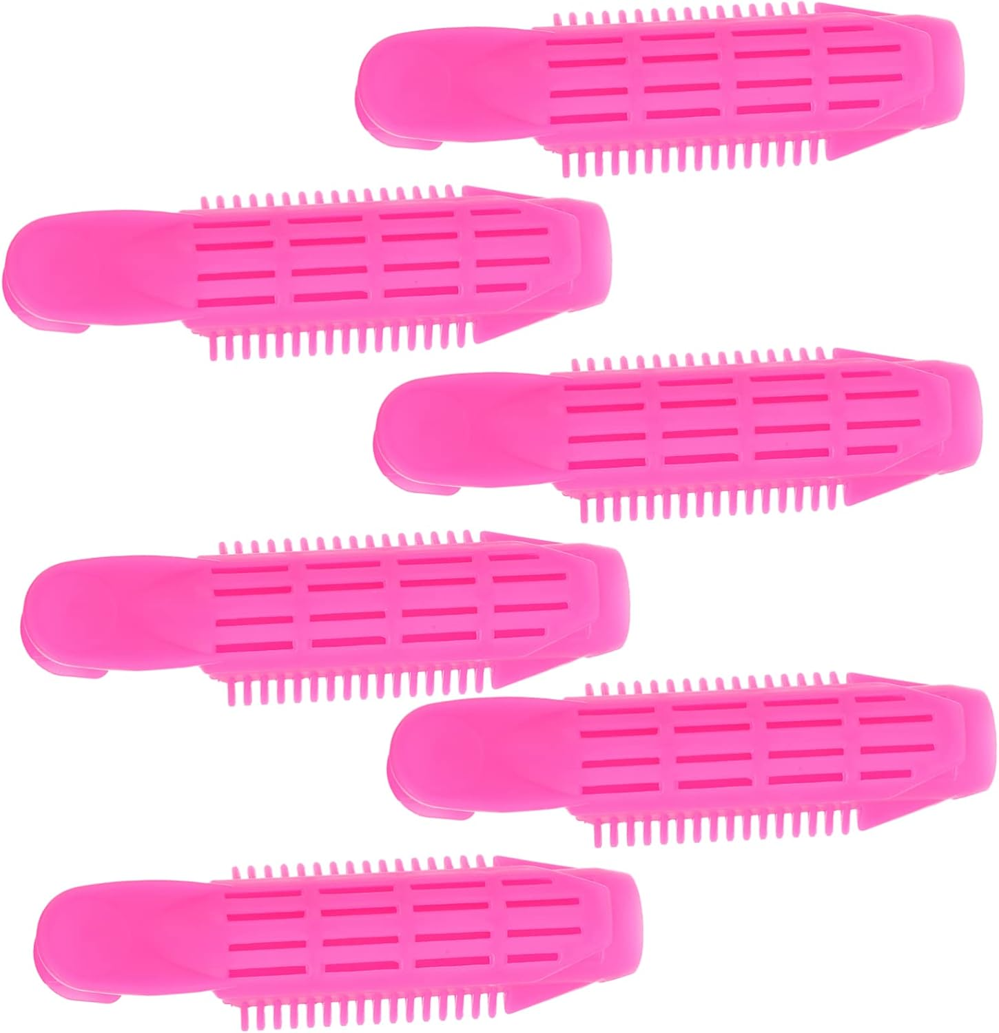 HAMPPLIES 6Pcs Blue Bang Curlers Hair Clips for Women Rollers for Volume and Styling DIY Curly Hairstyle Tools Rollers