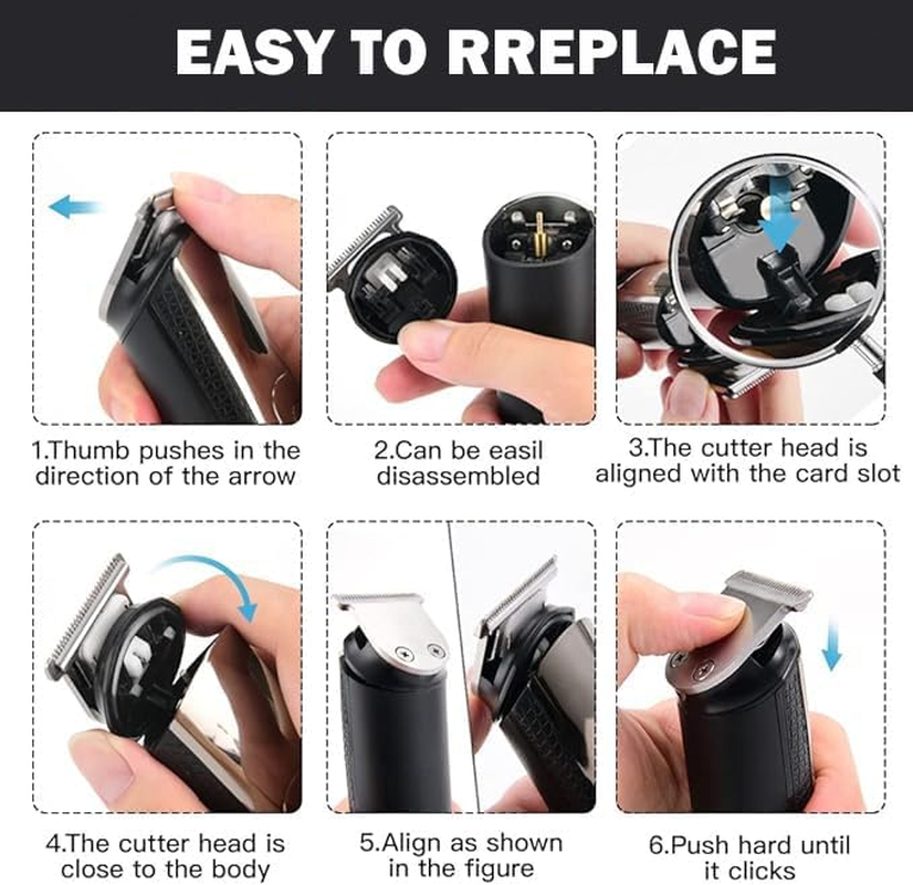 Frafuo Beard Trimmer for Men 6 in 1 Kit Electric Hair Clipper,Cordless Nose Trimmers Mens Grooming Trimmer for Beard Head Face and Body Waterproof IPX6 USB Rechargeable LED Power Display image number 1