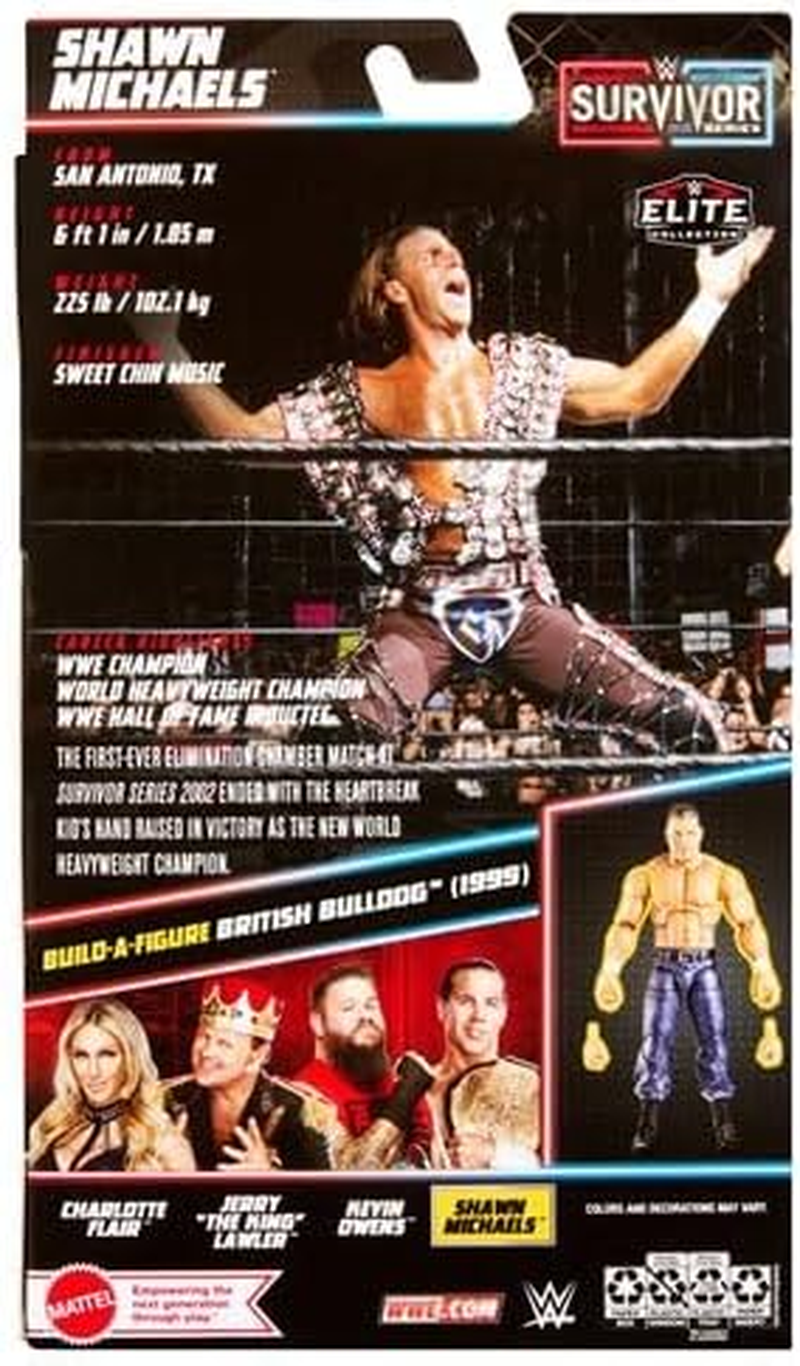 WWE Survivor Series Shawn Michaels Elite Figure image number 3