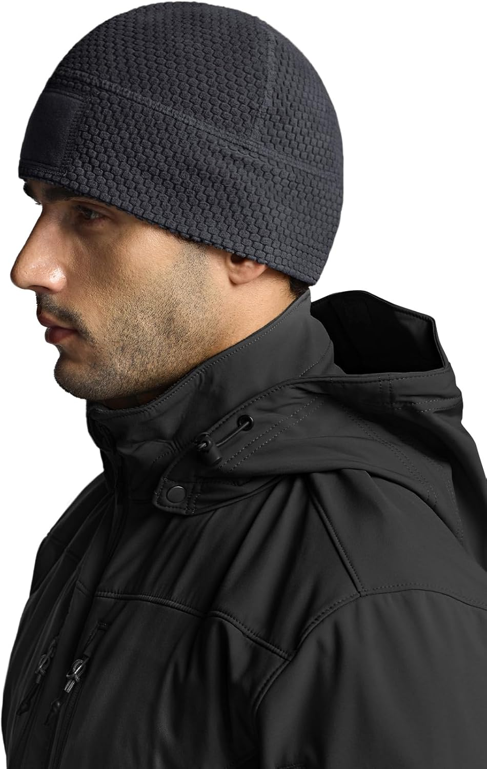 CQR Men'S Fleece Tactical Beanie, Lightweight Army Military Skull Cap, Soft Warm Winter Hat with Small Pocket image number 5