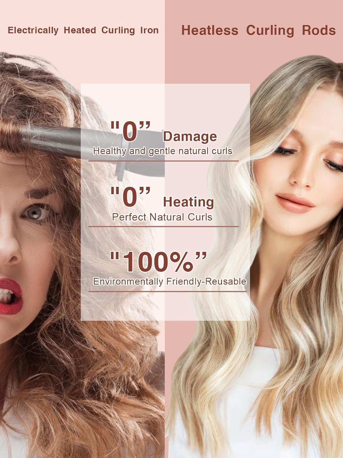 NUNFLUE Heatless Curls Overnight Set - Jumbo Soft Curling Rods to Sleep In, No Damage Velvet Curling Rods with Silk Scarf, Non-Heating Overnight Blowout Styling Tools All Hair Types