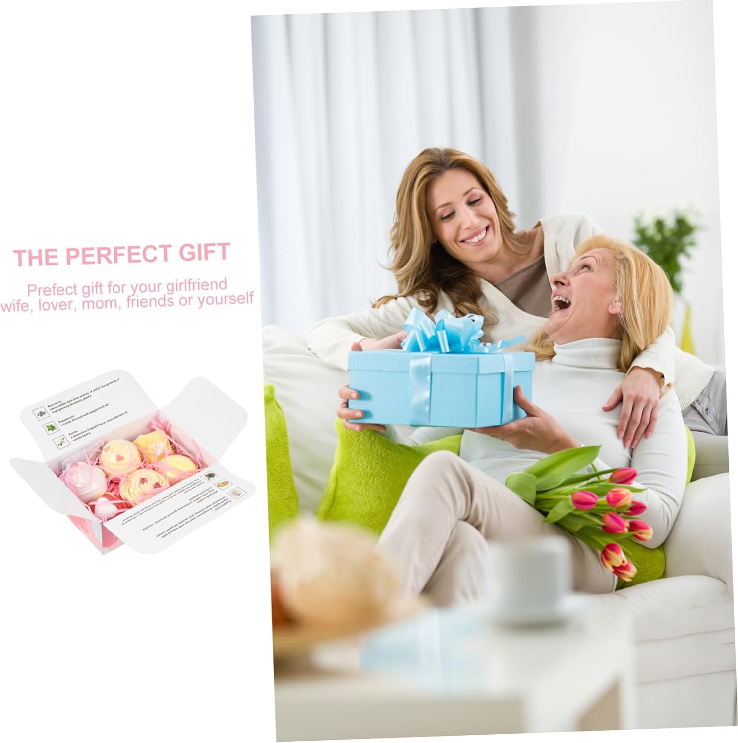 Outanaya 6Pcs Natural Creative Cake Shape Bath Salt for Spa Relaxation Aromatherapy Shower for Women and Boys and Girls Nourishing Fatigue image number 3