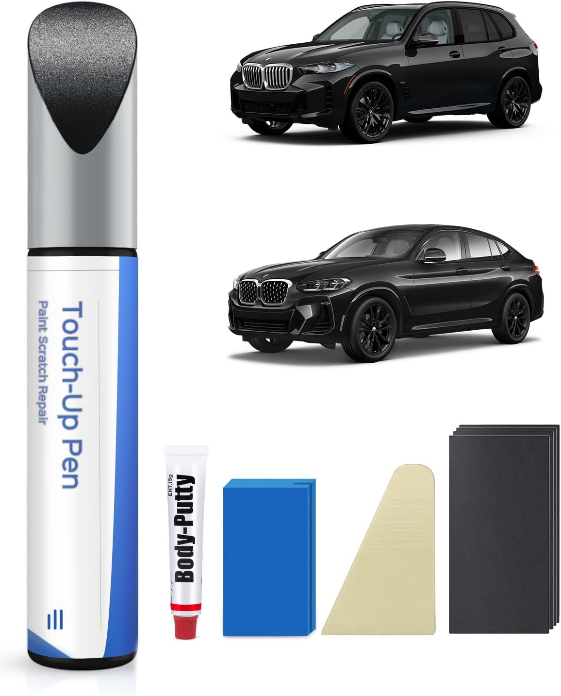 416 Carbon Black Metallic Touch up Paint Repair Kit Compatible with BMW - DIY Kit Exactly Matches Chips and Nicks image number 4