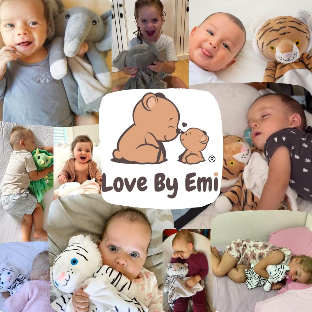Love by Emi Musical Baby Comforter - White Noise & Lullaby - Calms Fussy Babies, Reduces Night Wakeups & Helps Toddlers Sleep Longer &ndash; Proven Sleep Aid for Parents - Machine Washable, Newborn Gift image number 3